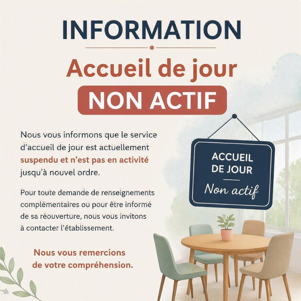 Accueil de jour fermé