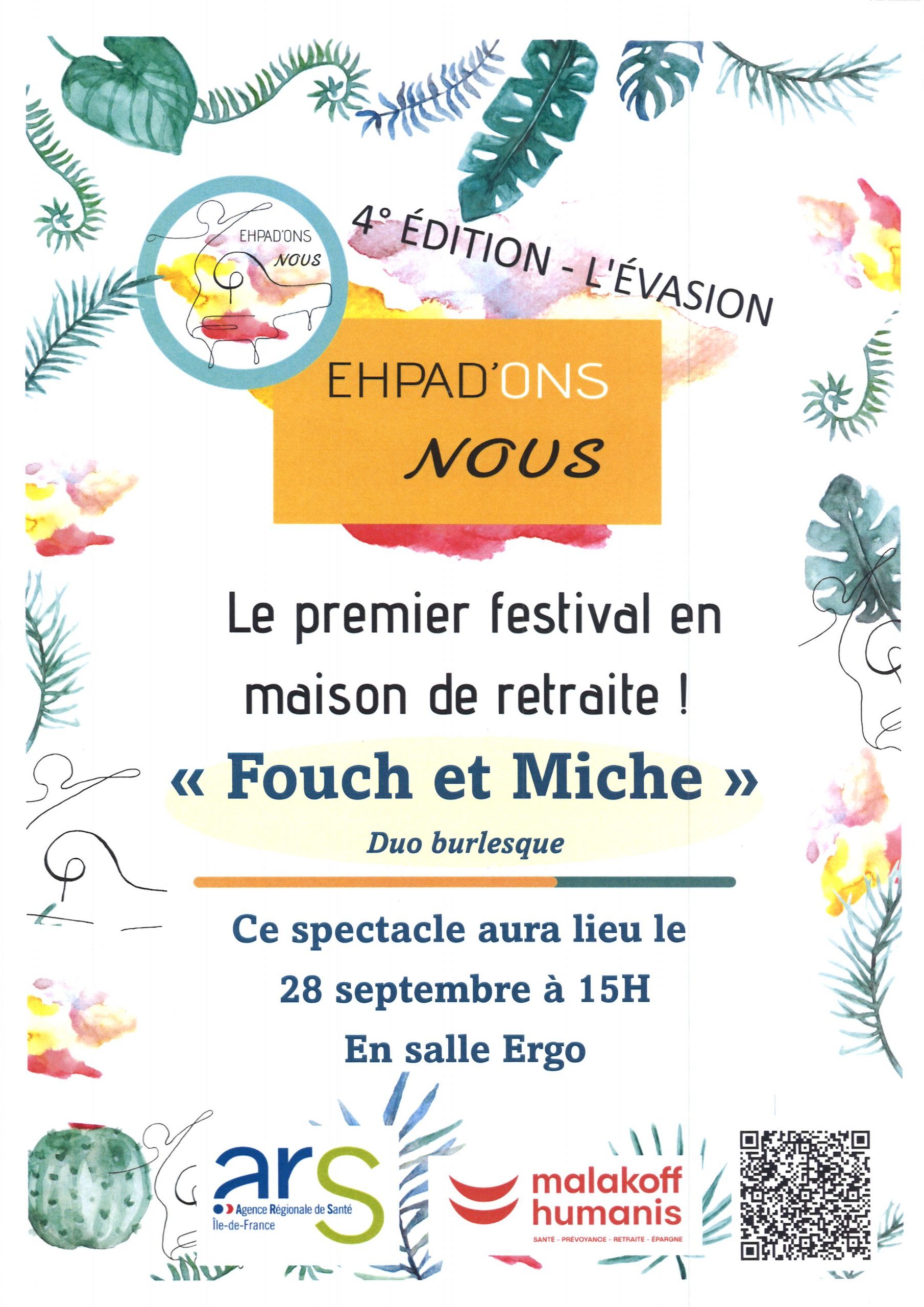 “Ehpadons-nous” : Festival culturel dans les EHPAD