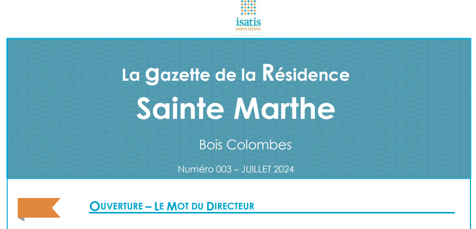 La Résidence Sainte Marthe en juillet